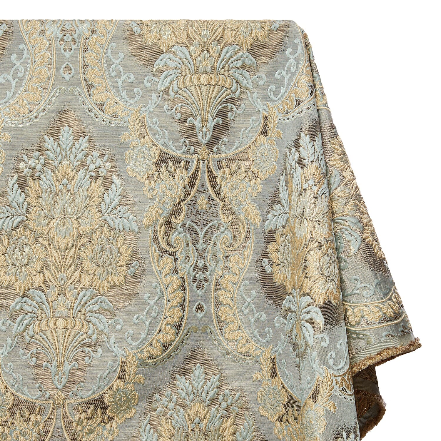 Floral Bouquet Extra Wide Metallic Damask Upholstery Jacquard - Image 6