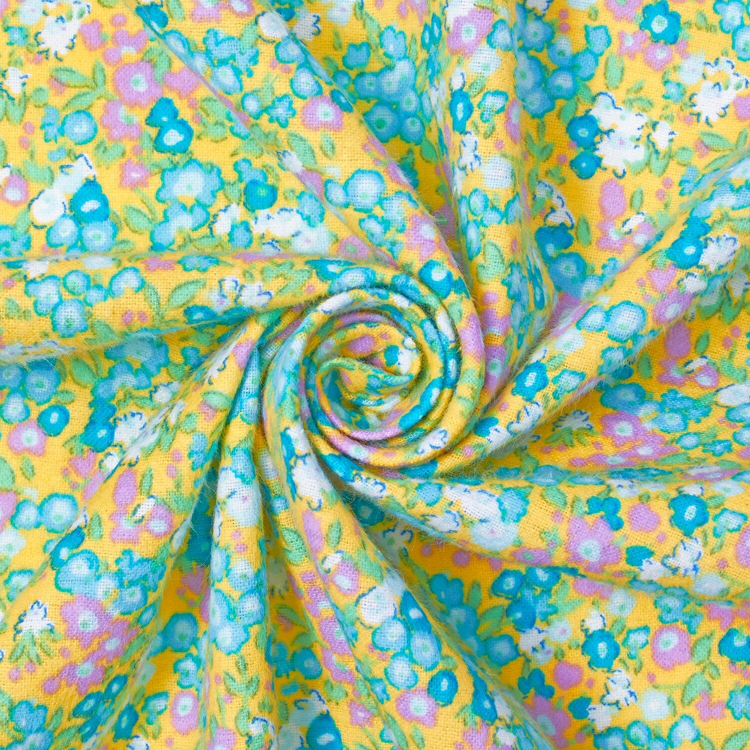Floral Meadow Printed Cotton Flannel - Image 6