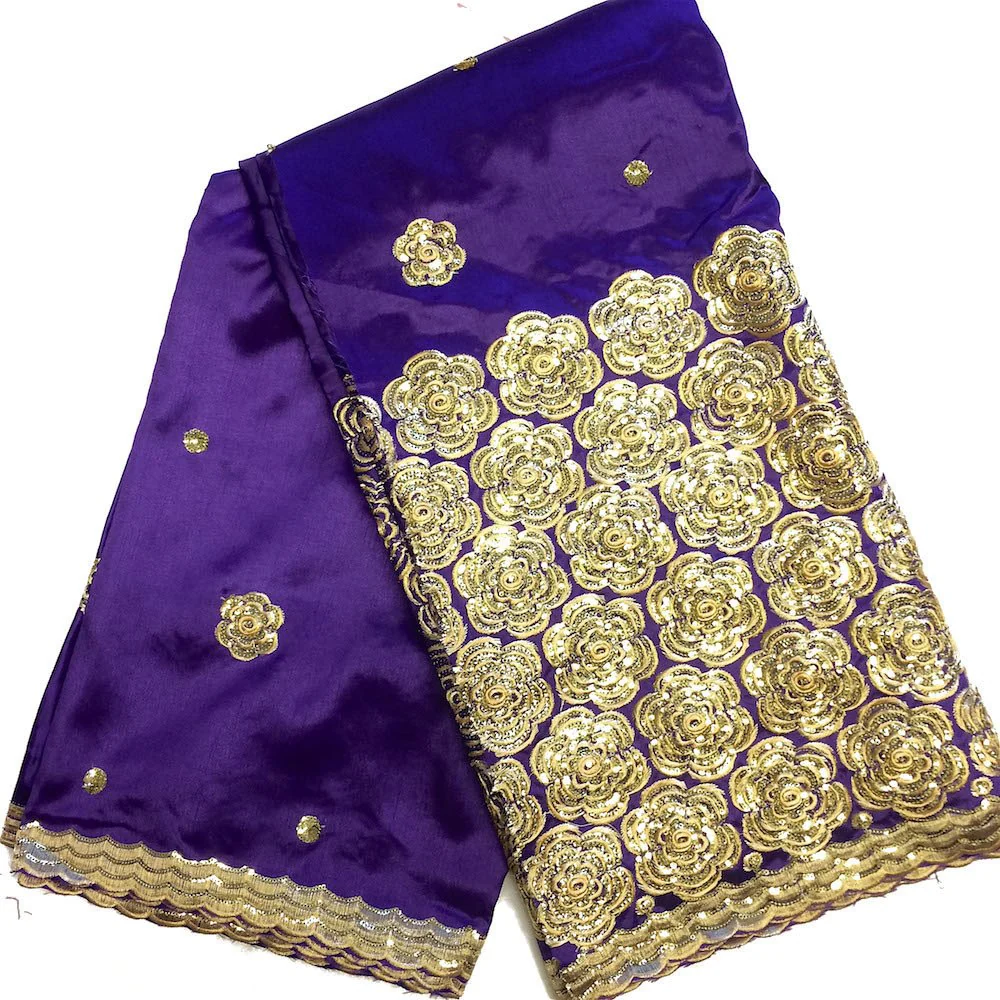 Floret African George Taffeta - Purple