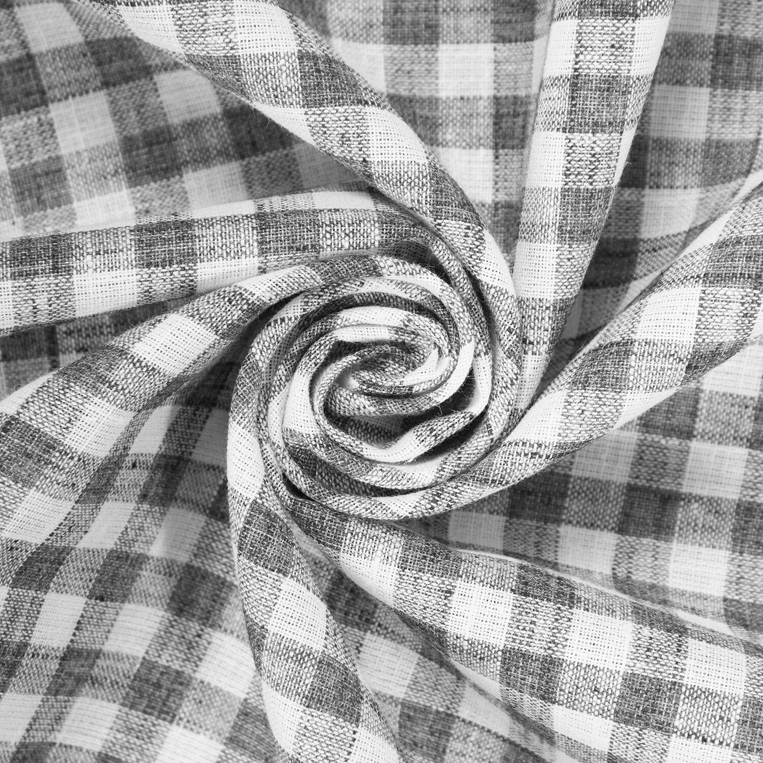 Gingham Check Linen-Look - Image 24