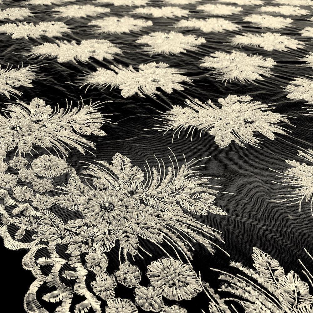 Gloriosa Bridal Lace Beaded Fabric - Image 10