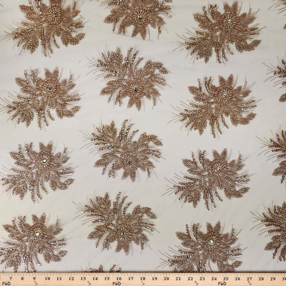 Gloriosa Bridal Lace Beaded Fabric - Image 19