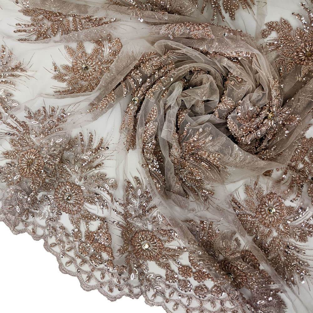 Gloriosa Bridal Lace Beaded Fabric - Image 20