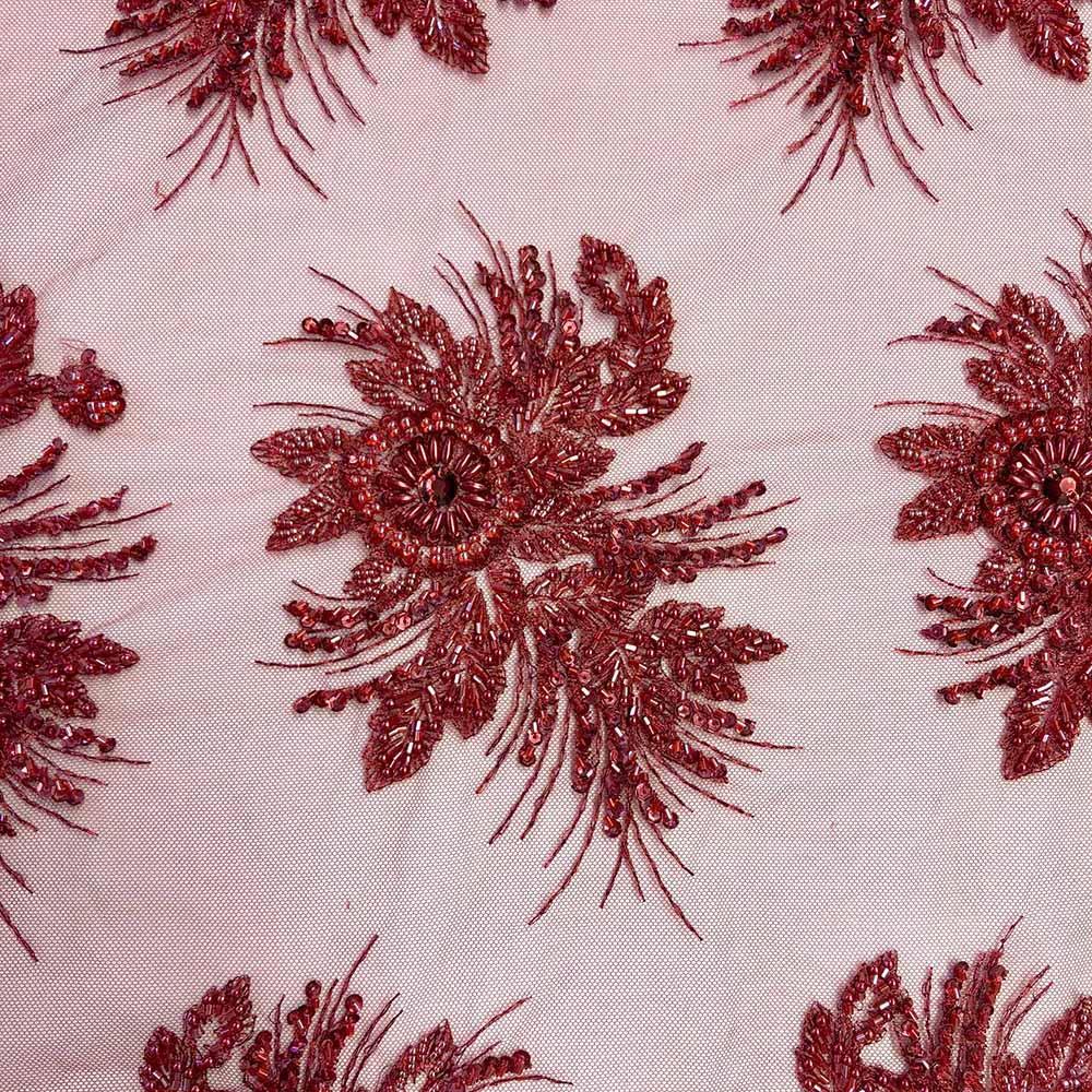 Gloriosa Bridal Lace Beaded Fabric - Image 27
