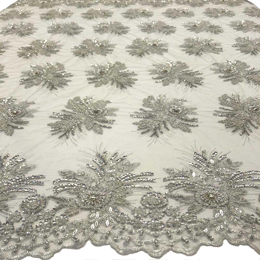Gloriosa Bridal Lace Beaded Fabric - Image 36