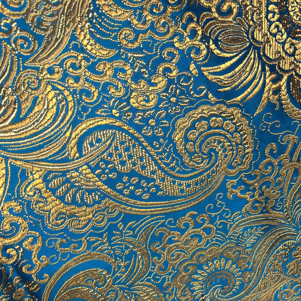 Gold Paisley Metallic Brocade - Image 31