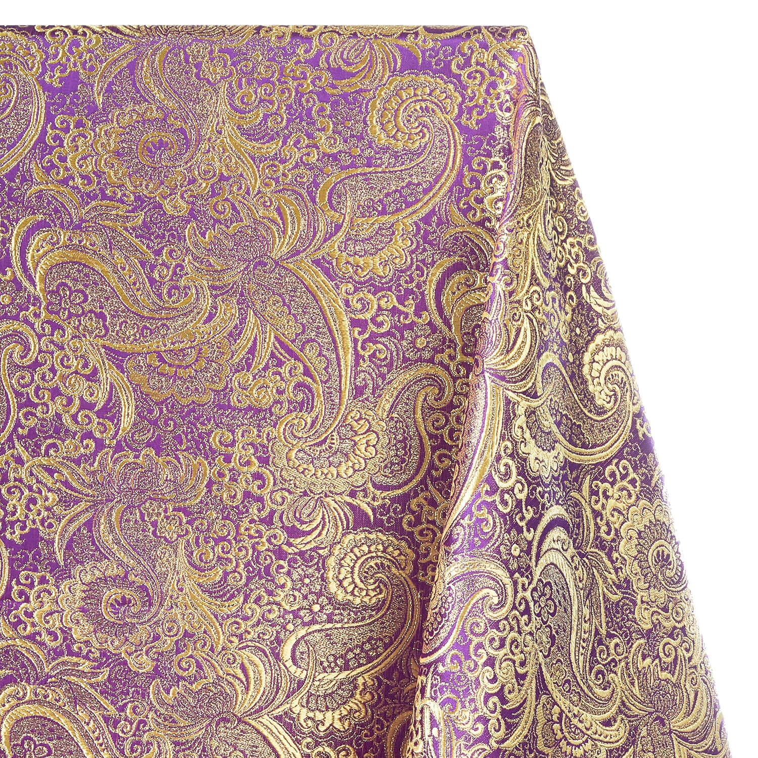 Gold Paisley Metallic Brocade - Image 37