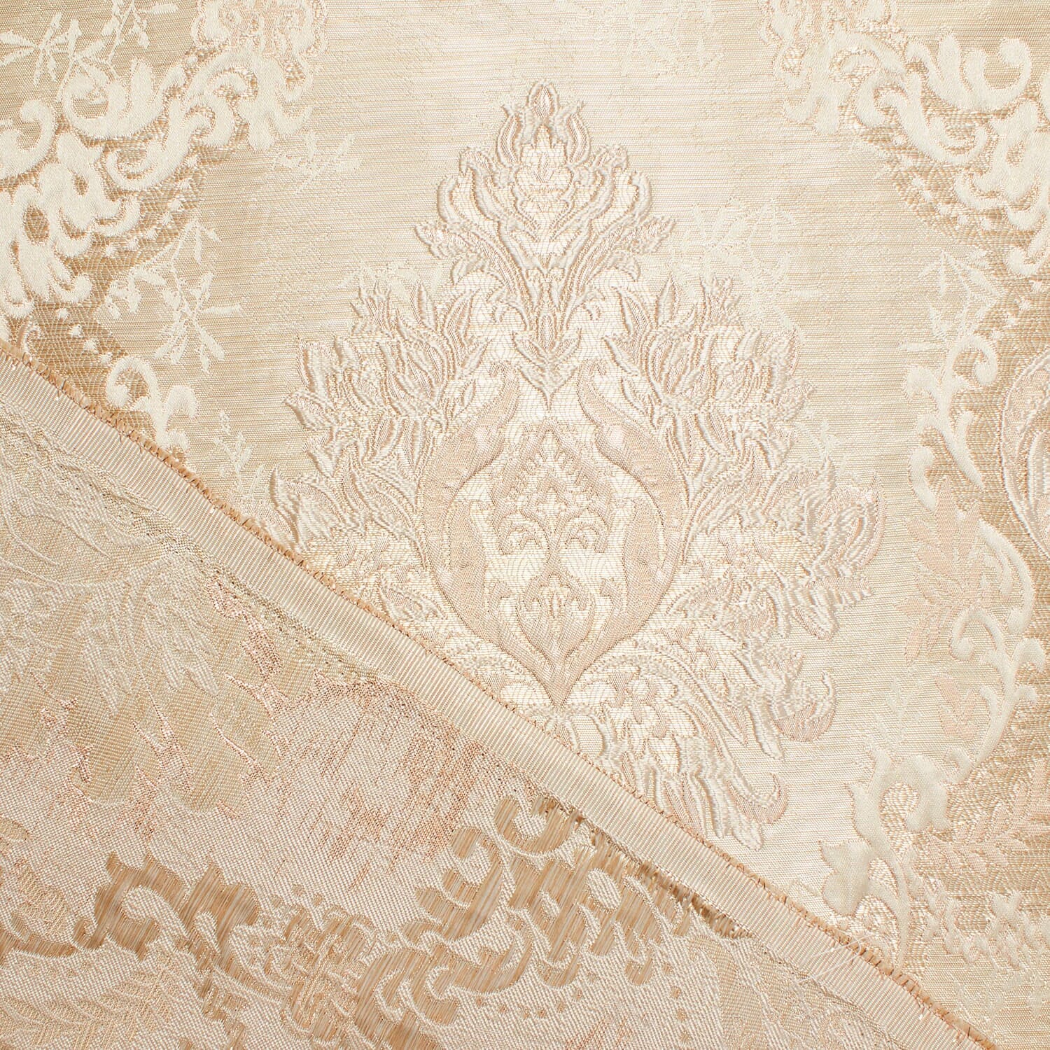 Grand Extra Wide Metallic Damask Upholstery Jacquard - Image 4