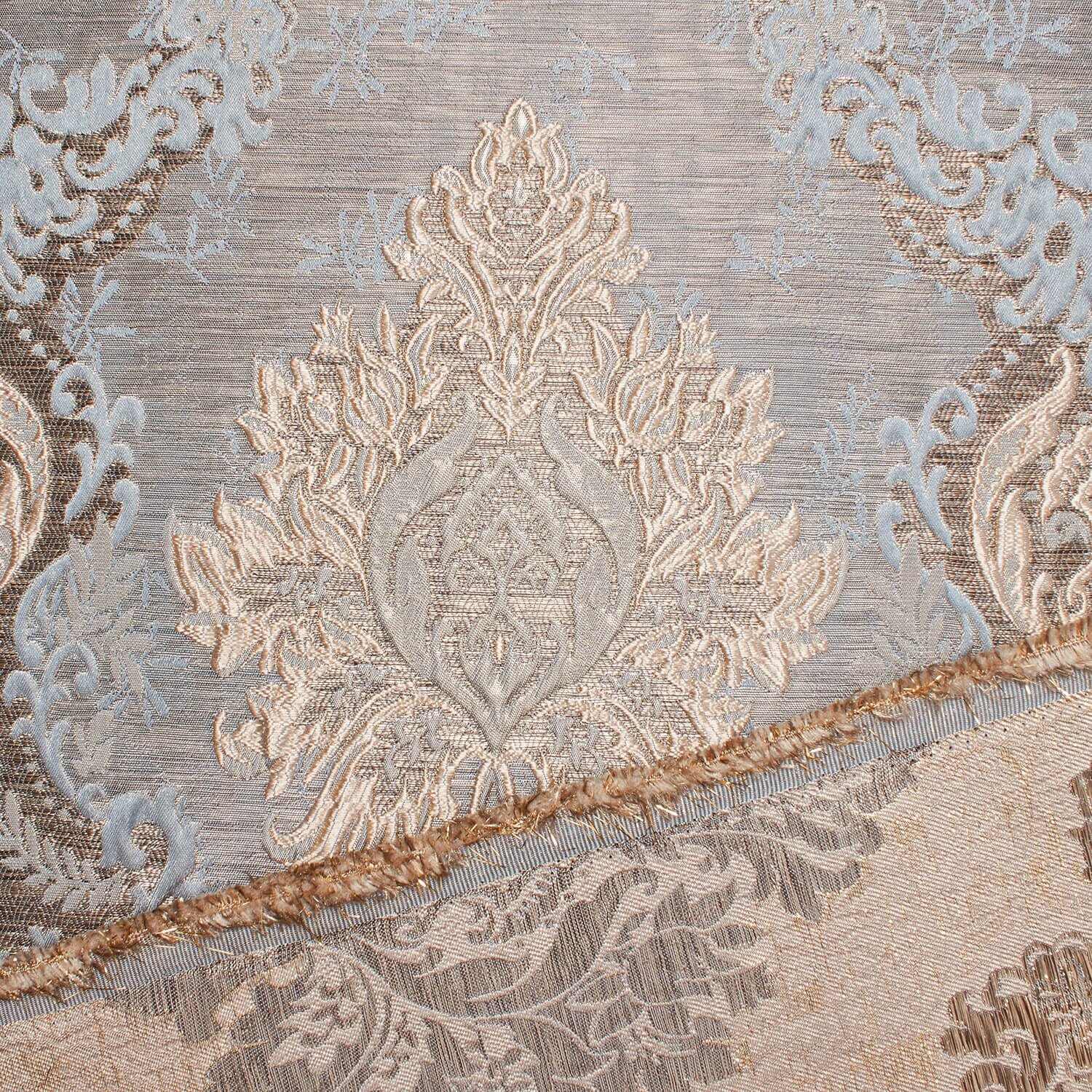 Grand Extra Wide Metallic Damask Upholstery Jacquard - Image 8
