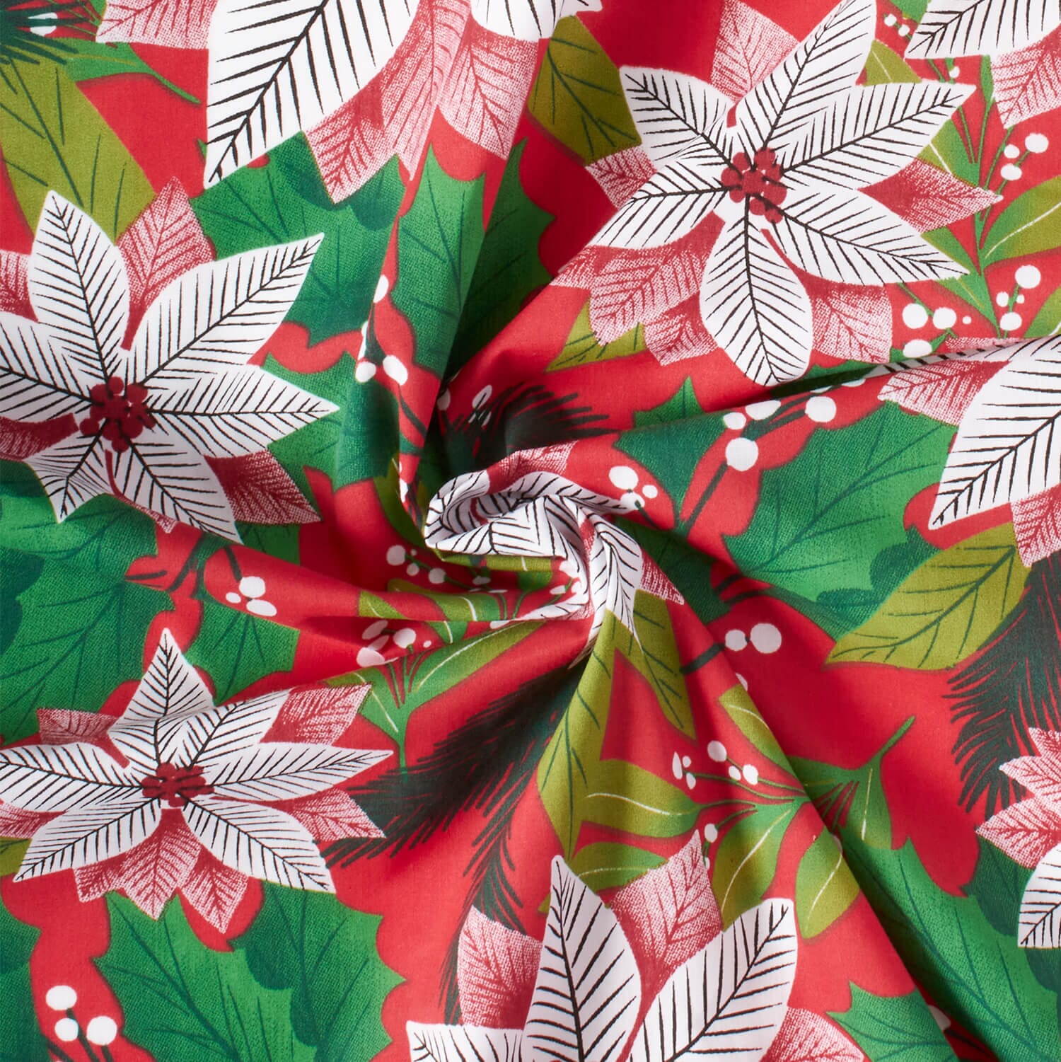 Holiday Floral Print Broadcloth - Image 3