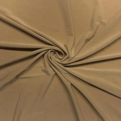 ITY Knit Stretch Jersey Rod Pocket Curtains - Nude - Image 3