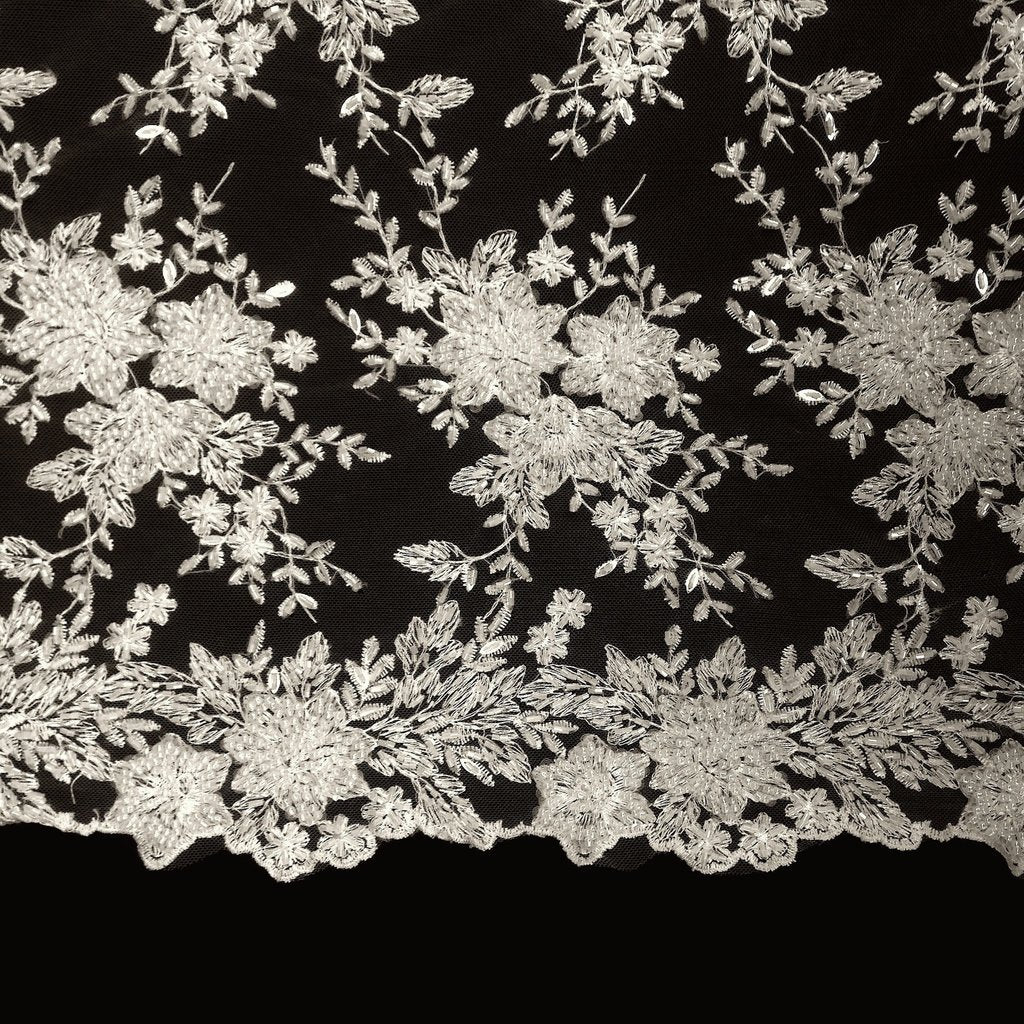 Ivy Bridal Lace Beaded Fabric - Image 10