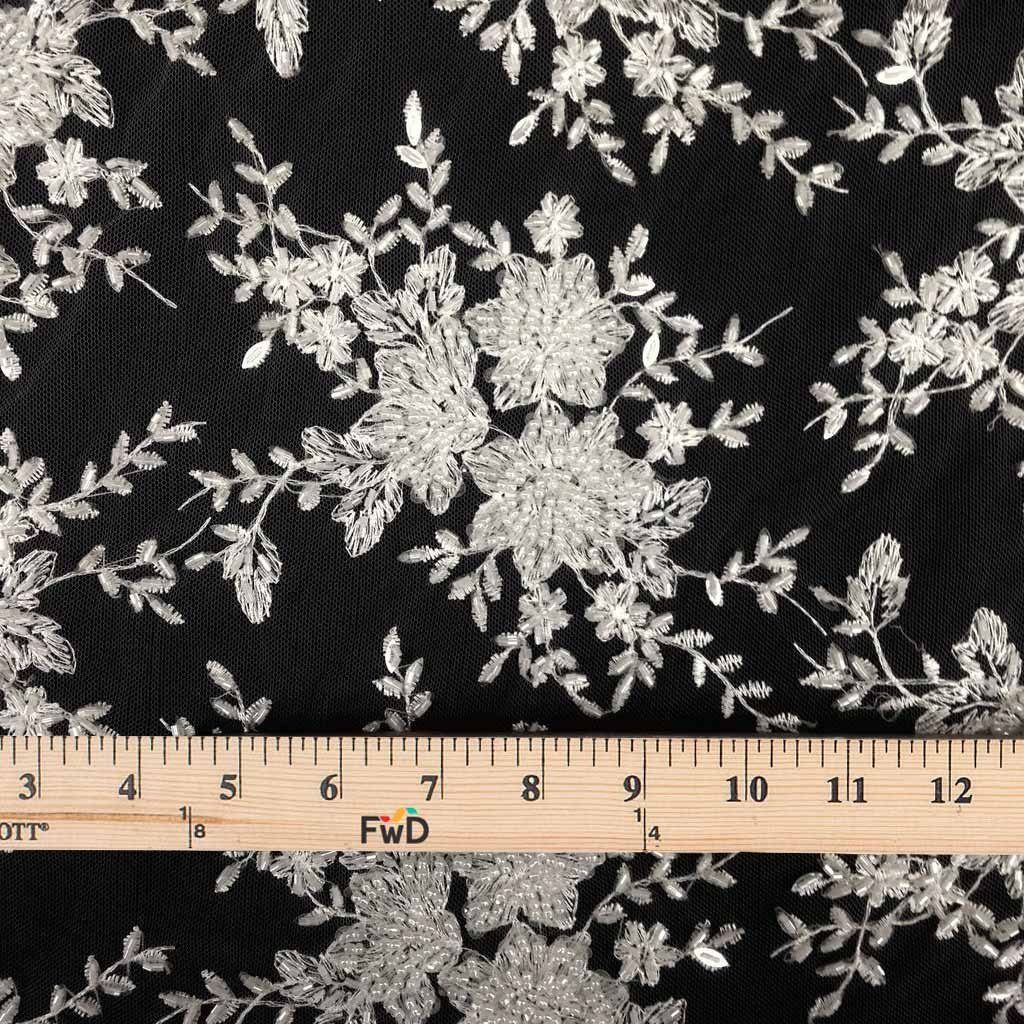 Ivy Bridal Lace Beaded Fabric - Image 11