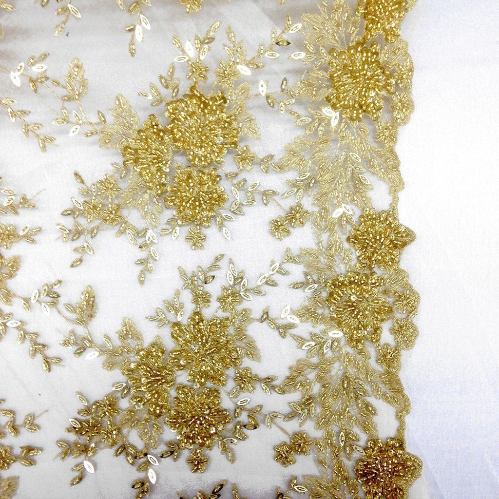 Ivy Bridal Lace Beaded Fabric - Image 15