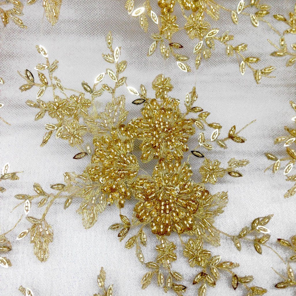 Ivy Bridal Lace Beaded Fabric - Image 16