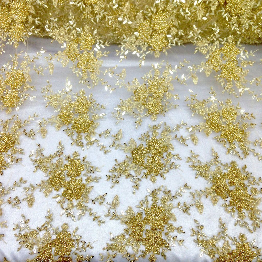 Ivy Bridal Lace Beaded Fabric - Image 19