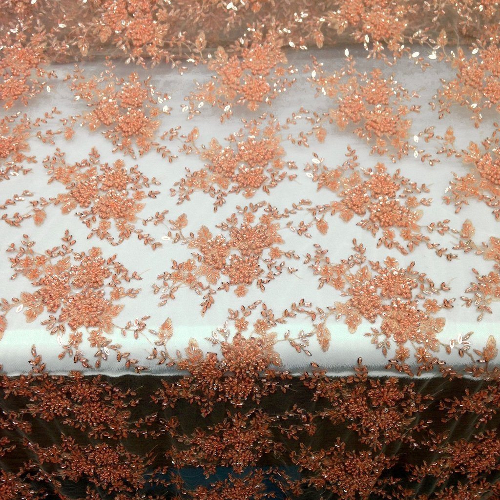 Ivy Bridal Lace Beaded Fabric - Image 24