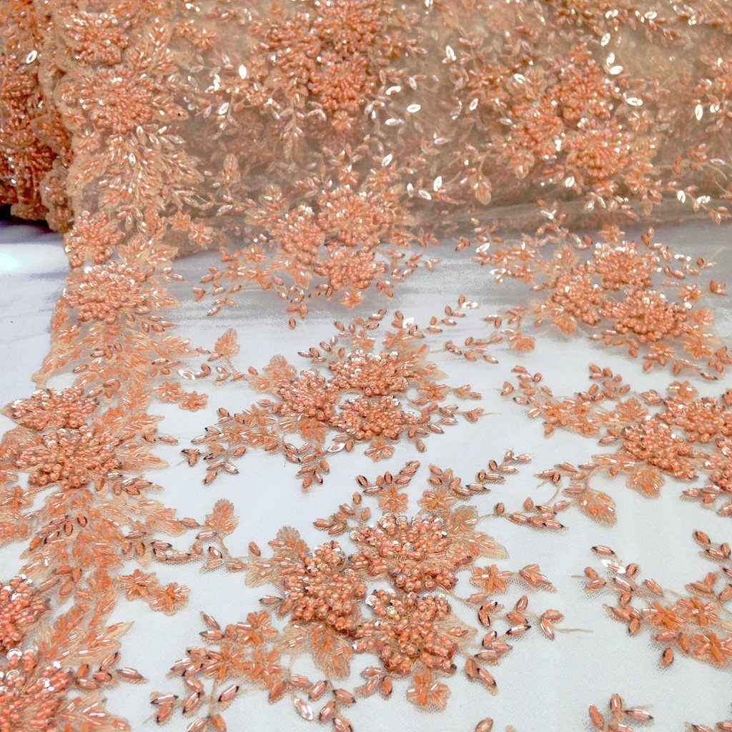 Ivy Bridal Lace Beaded Fabric - Image 25