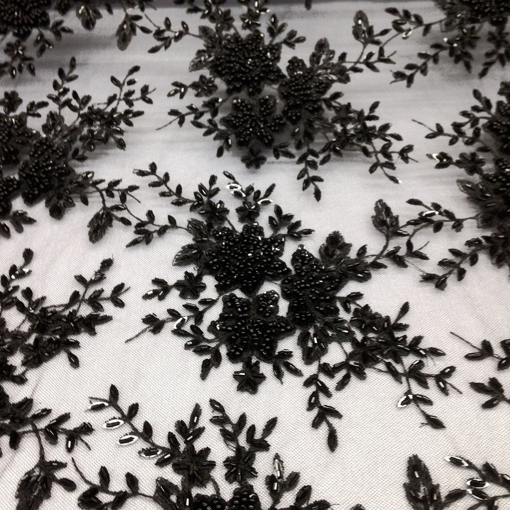 Ivy Bridal Lace Beaded Fabric - Image 34