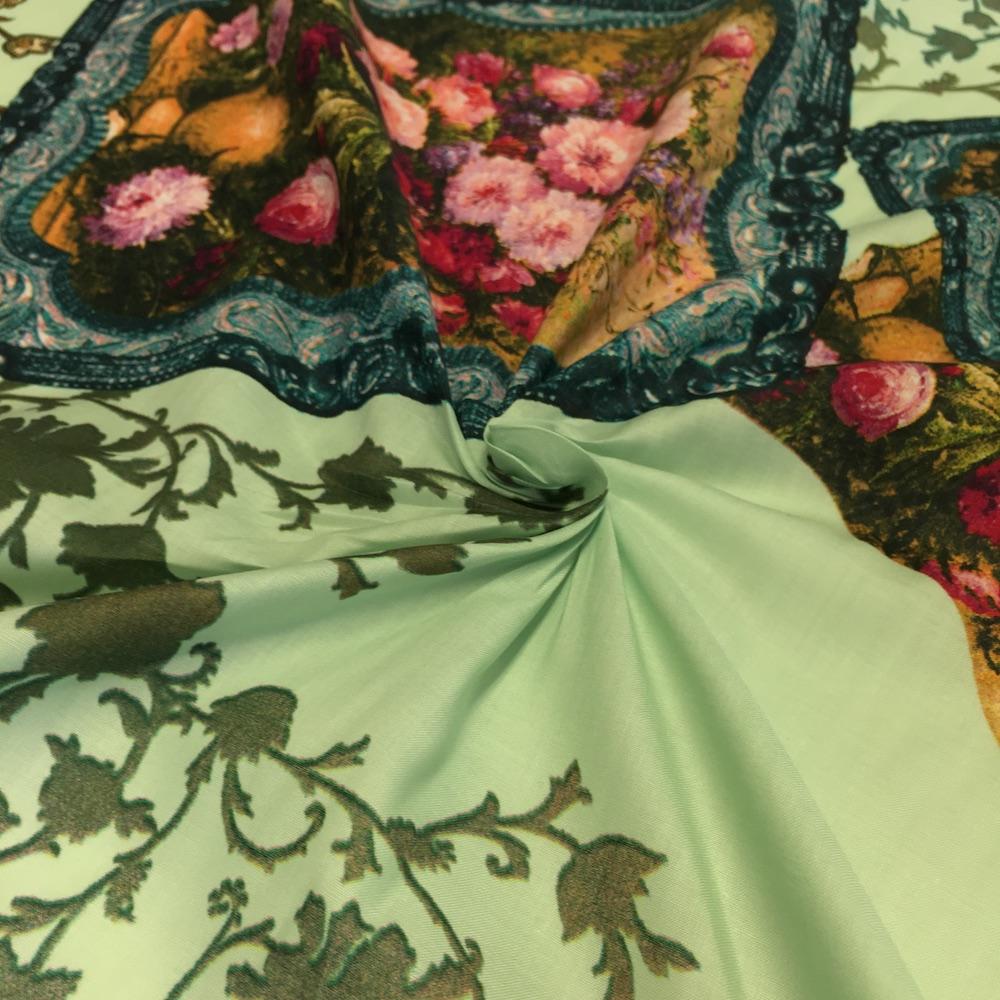 Kristen Green Printed Cotton