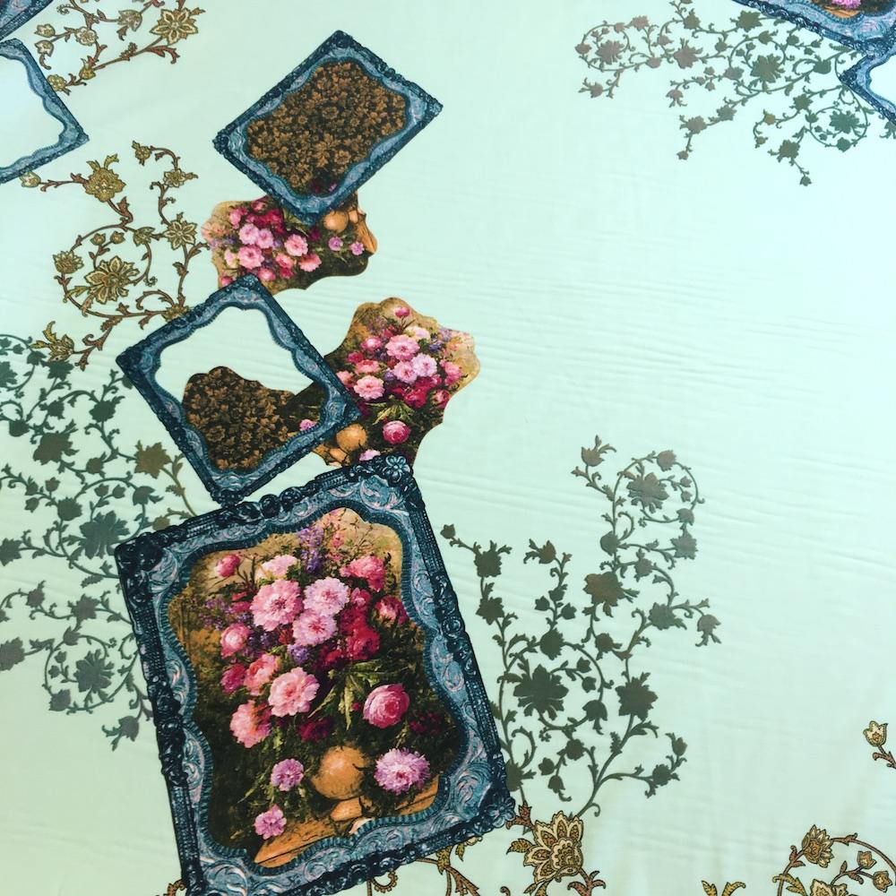 Kristen Green Printed Cotton - Image 3
