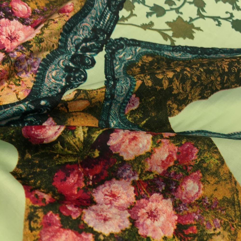 Kristen Green Printed Cotton - Image 4
