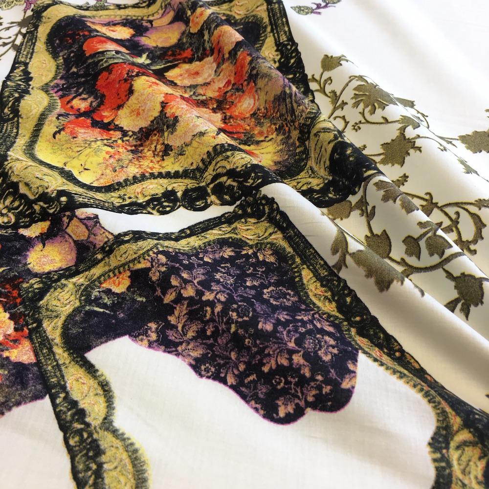 Kristen White Printed Cotton - Image 2