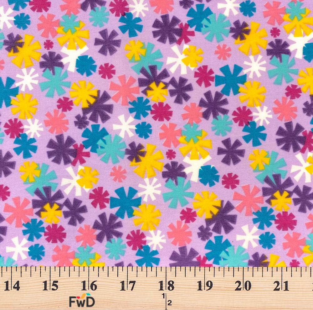 Lilac Pinwheel Print Broadcloth - Image 3