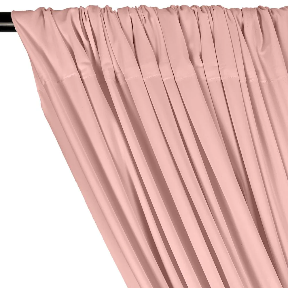 Matte Milliskin Rod Pocket Curtains - Pink - Image 2