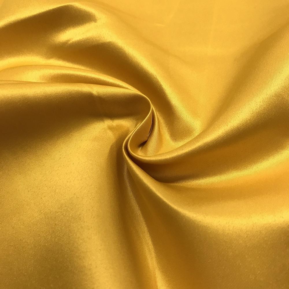 Matte Satin (Peau de Soie) Rod Pocket Curtains - Gold - Image 3