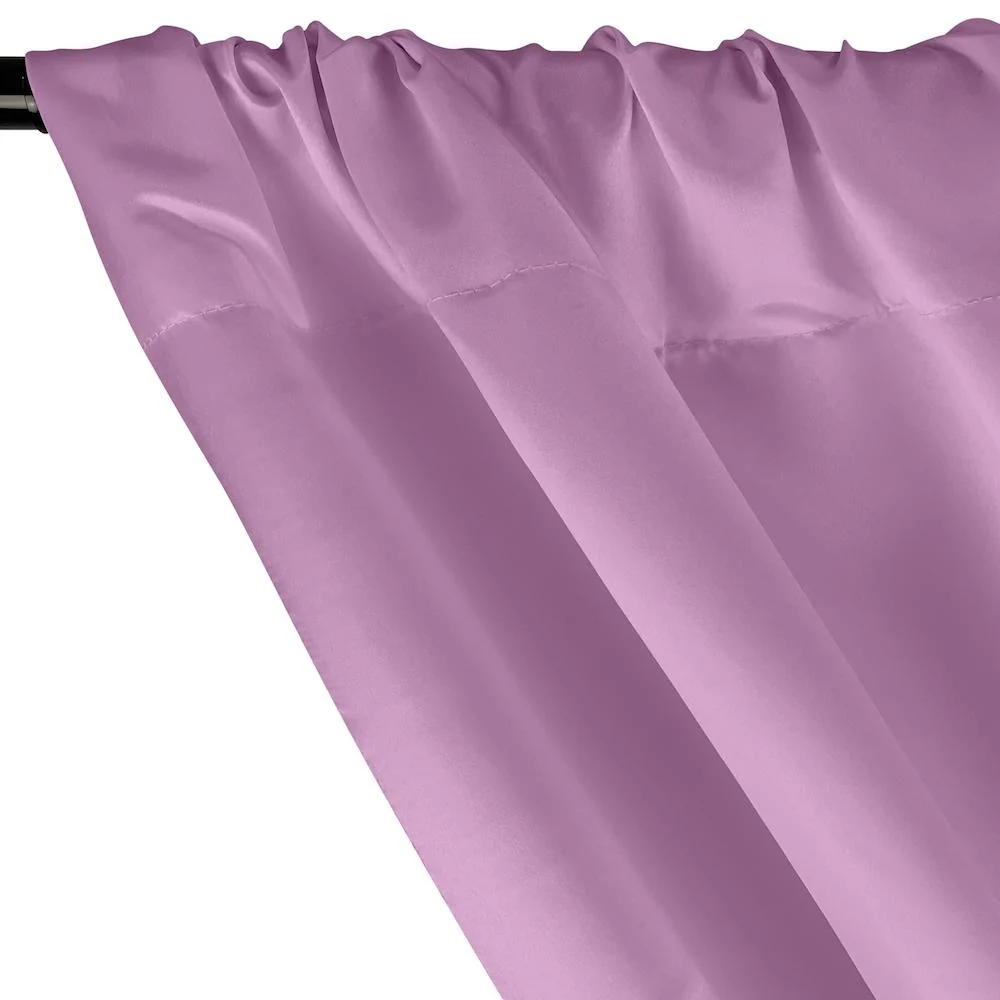 Matte Satin (Peau de Soie) Rod Pocket Curtains - Lilac - Image 2