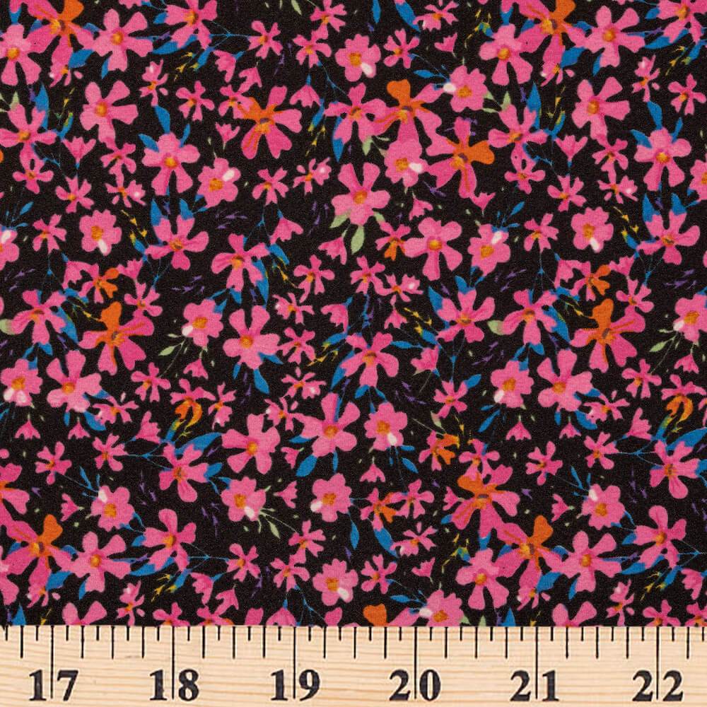 Melastoma Crepe De Chine Print - Image 4