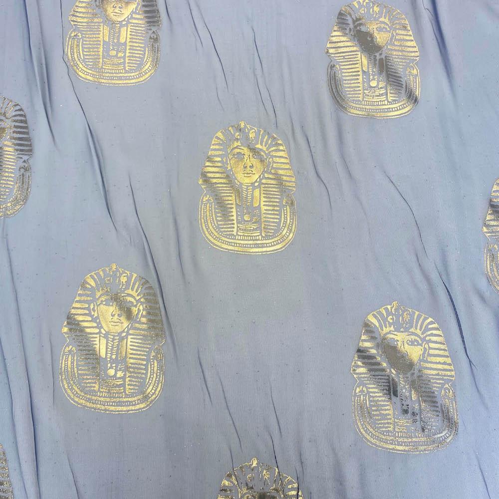 Metallic Foil Pharaoh Chiffon - Image 5