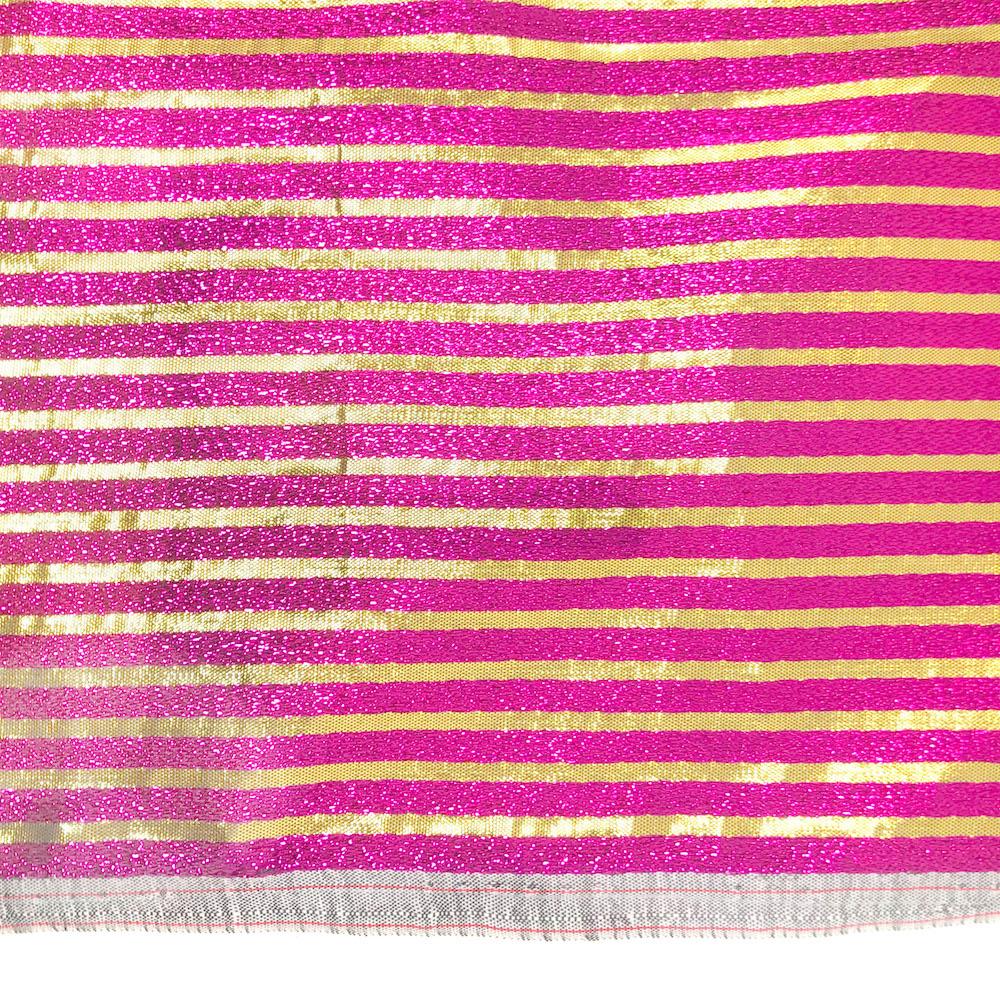 Metallic Foil Striped Brocade (45 Inch) - Image 11