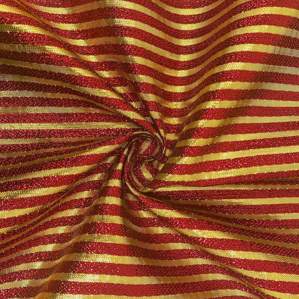 Metallic Foil Striped Brocade (45 Inch) - Image 16