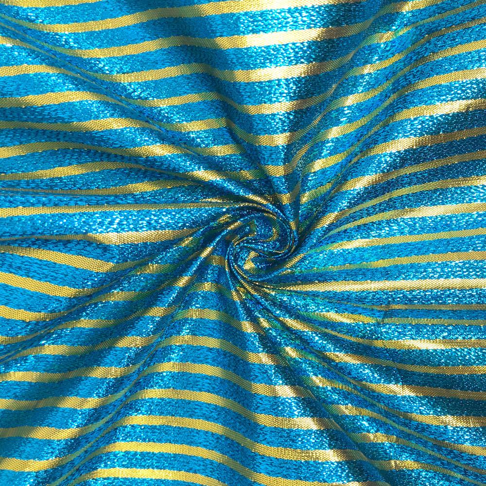 Metallic Foil Striped Brocade (45 Inch) - Image 18