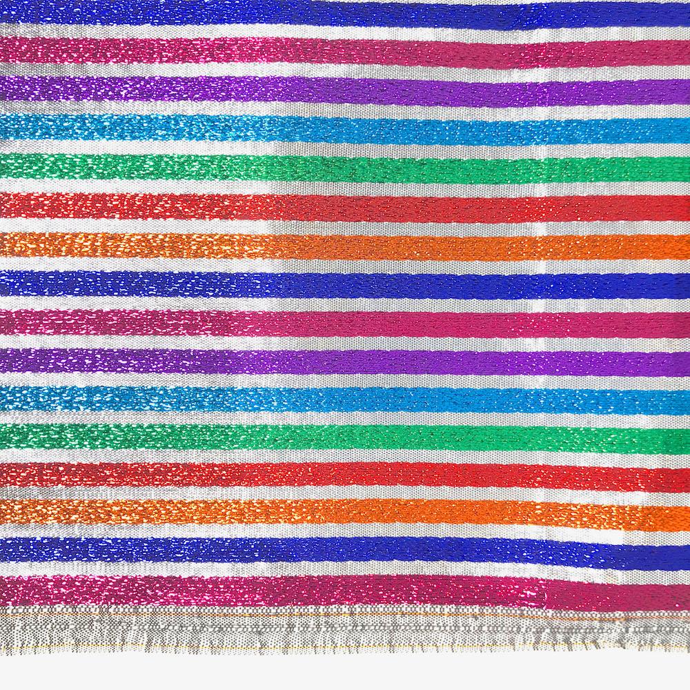 Metallic Foil Striped Brocade (56 Inch) - Image 23