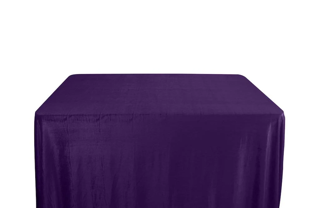 Micro Velvet Banquet Rectangular Table Covers - 6 Feet - Image 13