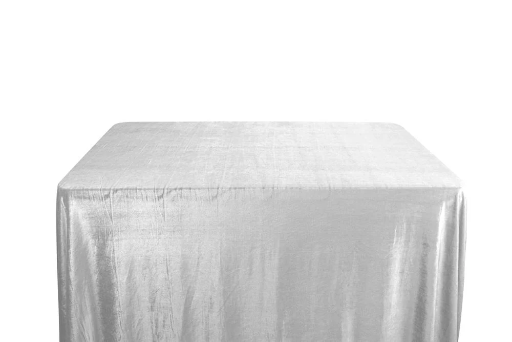 Micro Velvet Banquet Rectangular Table Covers - 8 Feet - Image 2