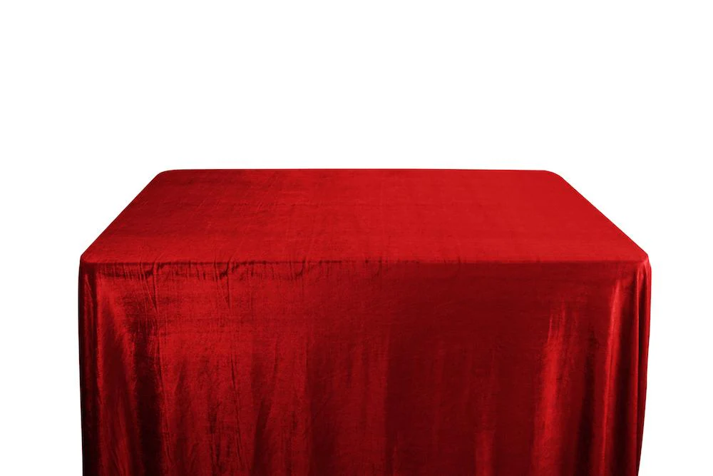 Micro Velvet Banquet Rectangular Table Covers - 8 Feet - Image 3
