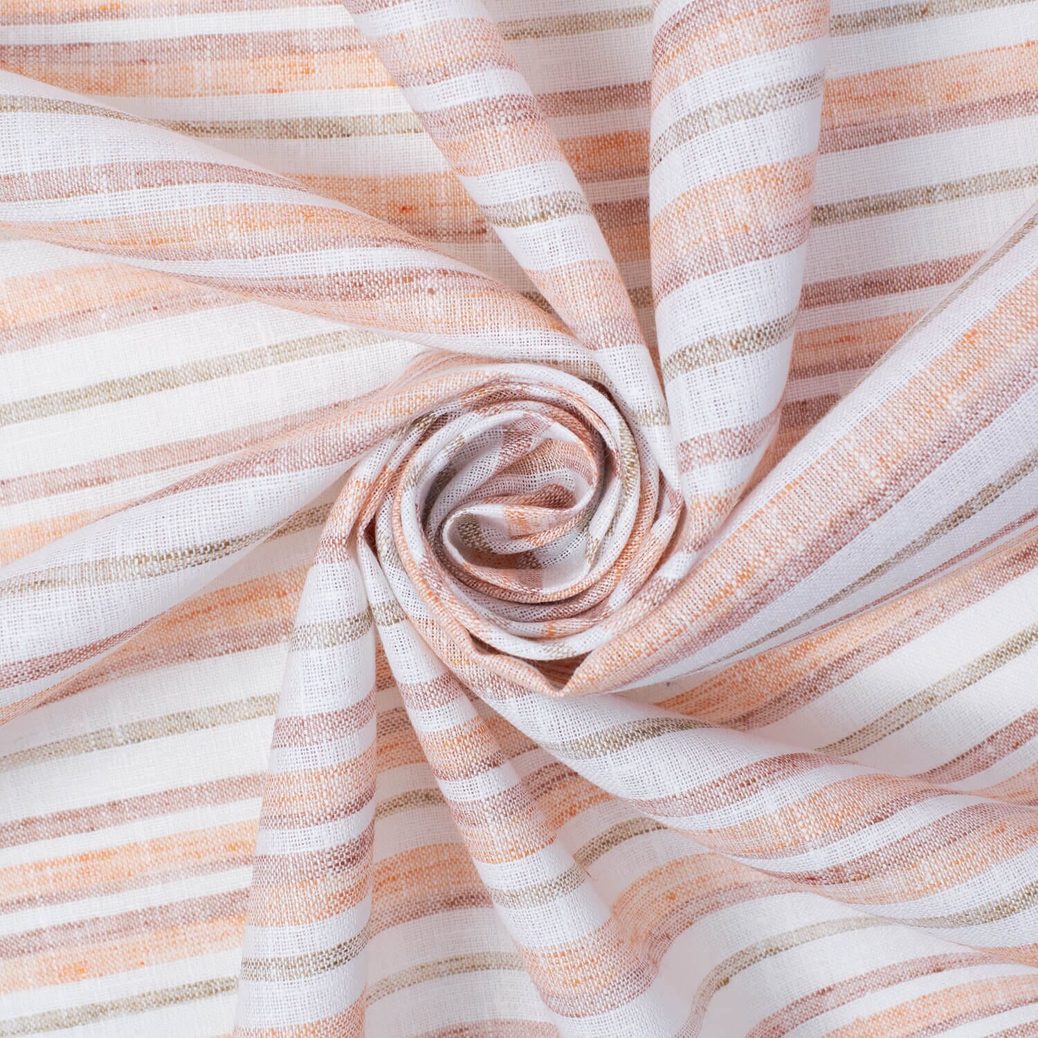 Multi Stripe Polyester Cotton Linen-Look - Image 6