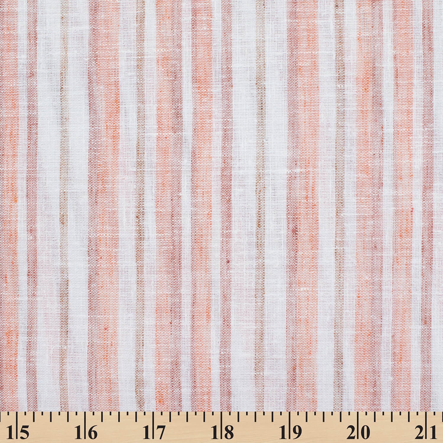 Multi Stripe Polyester Cotton Linen-Look - Image 7