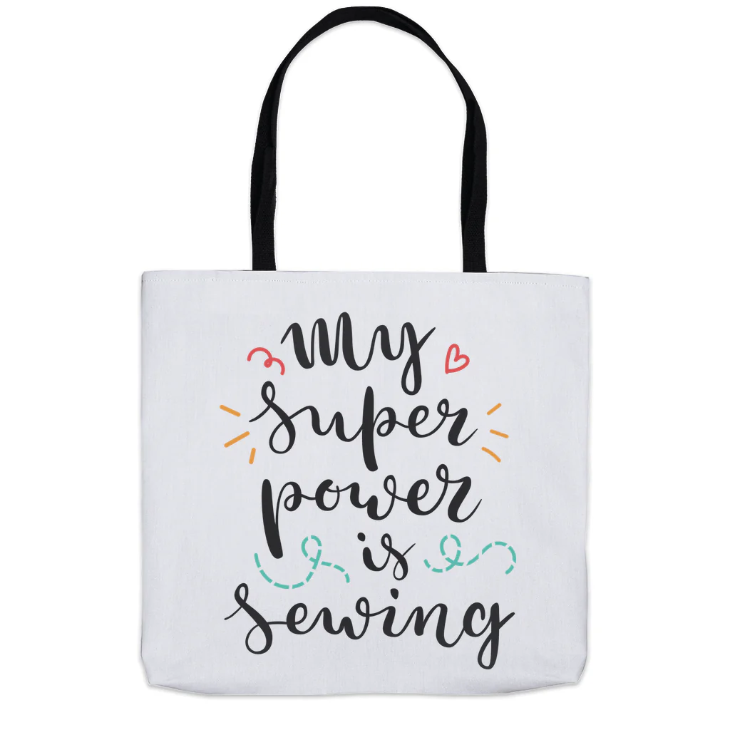 My Super Power Is Sewing Tote Bag - Image 6