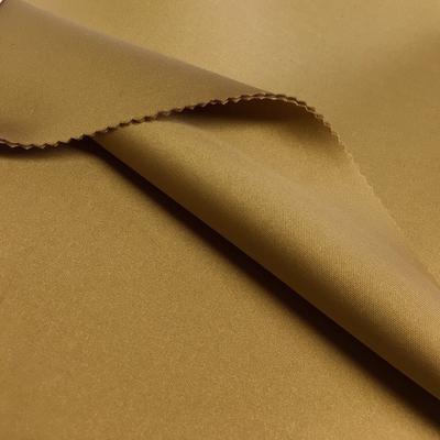 Neoprene Scuba Rod Pocket Curtains - Khaki - Image 3