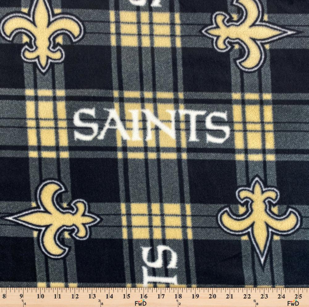 New Orleans Saints NFL Fleece Fabric - Image 3