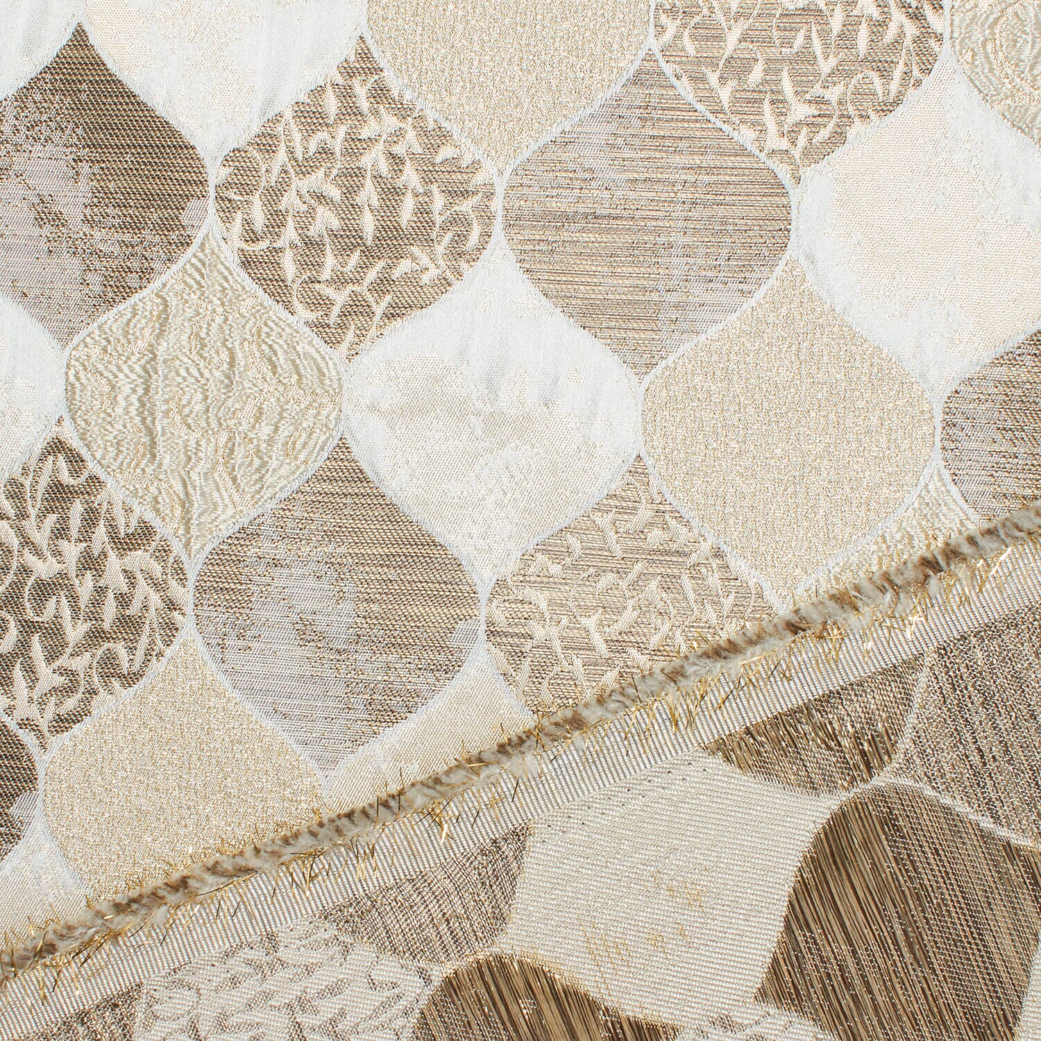 Ornamental Extra Wide Metallic Upholstery Jacquard - Image 12
