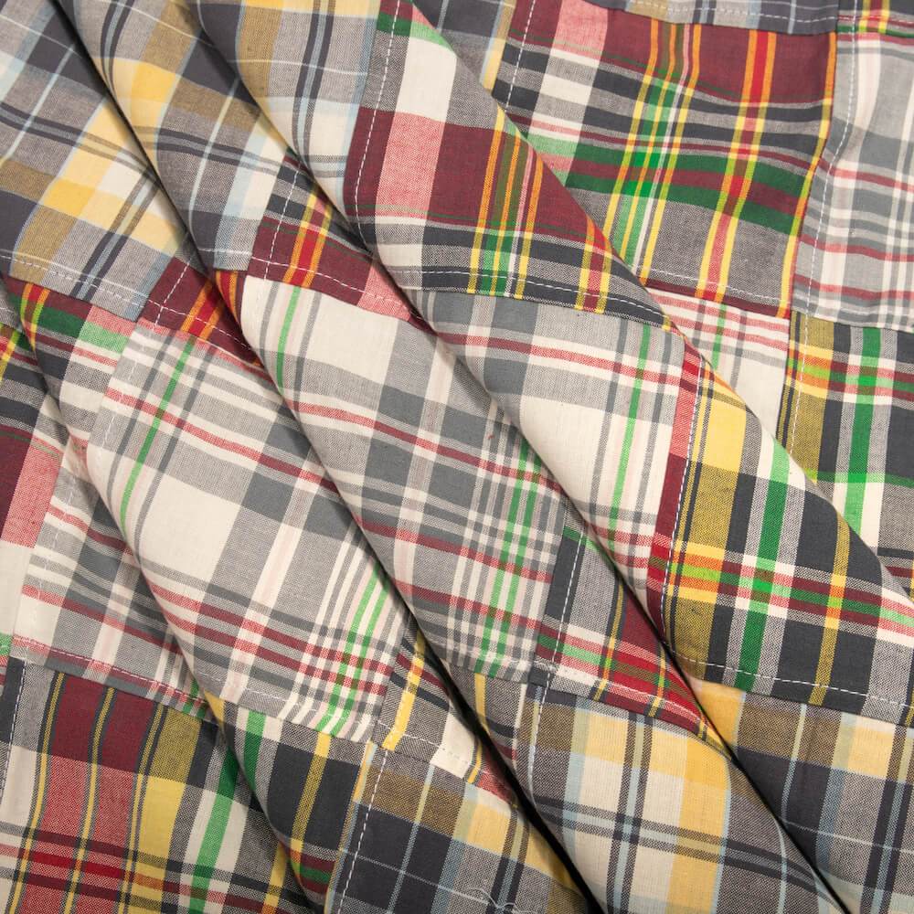 Patchwork Nantucket Madras Plaid Fabric - Cameron (Style 16462) - Image 2