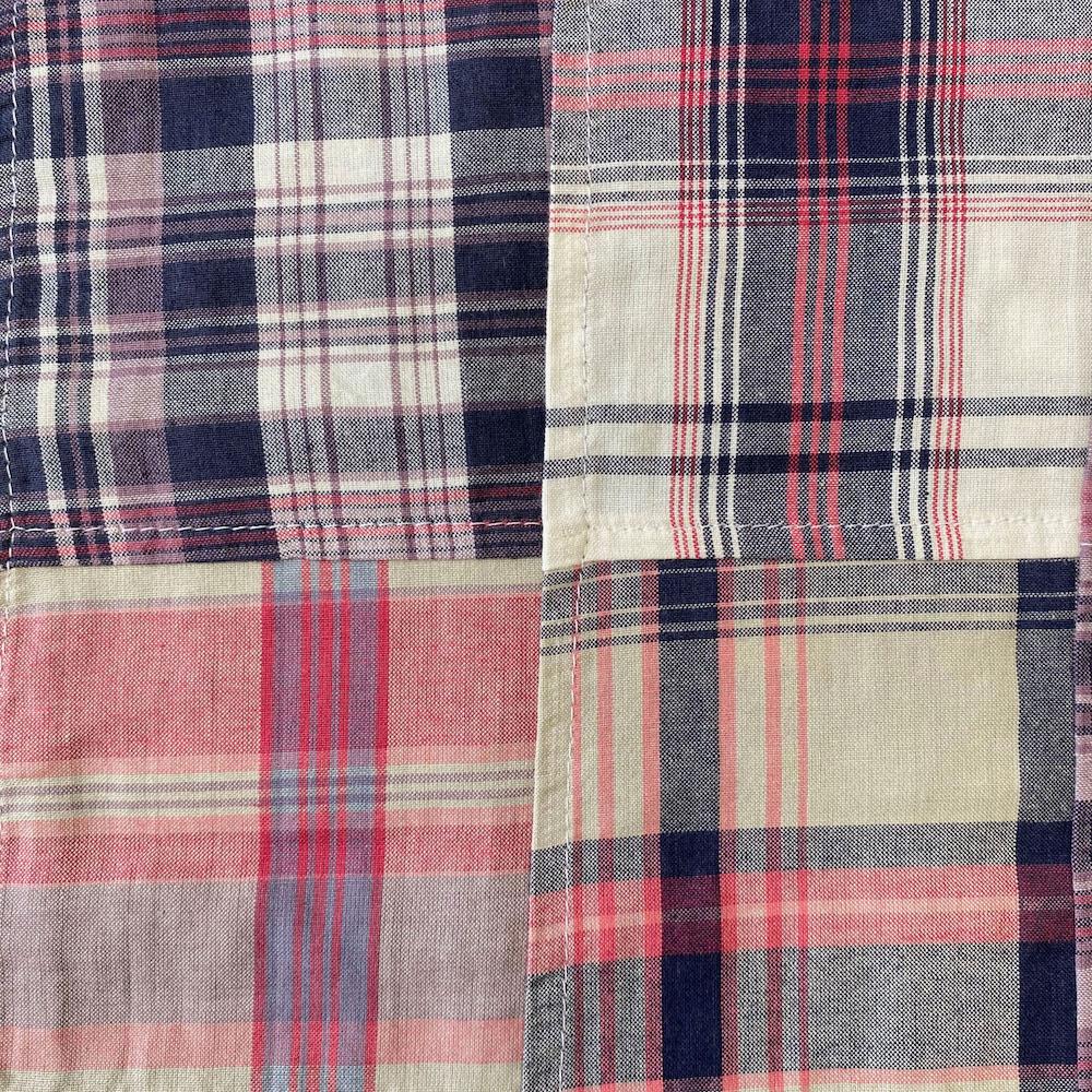 Patchwork Nantucket Madras Plaid Fabric - Charlotte - Image 2