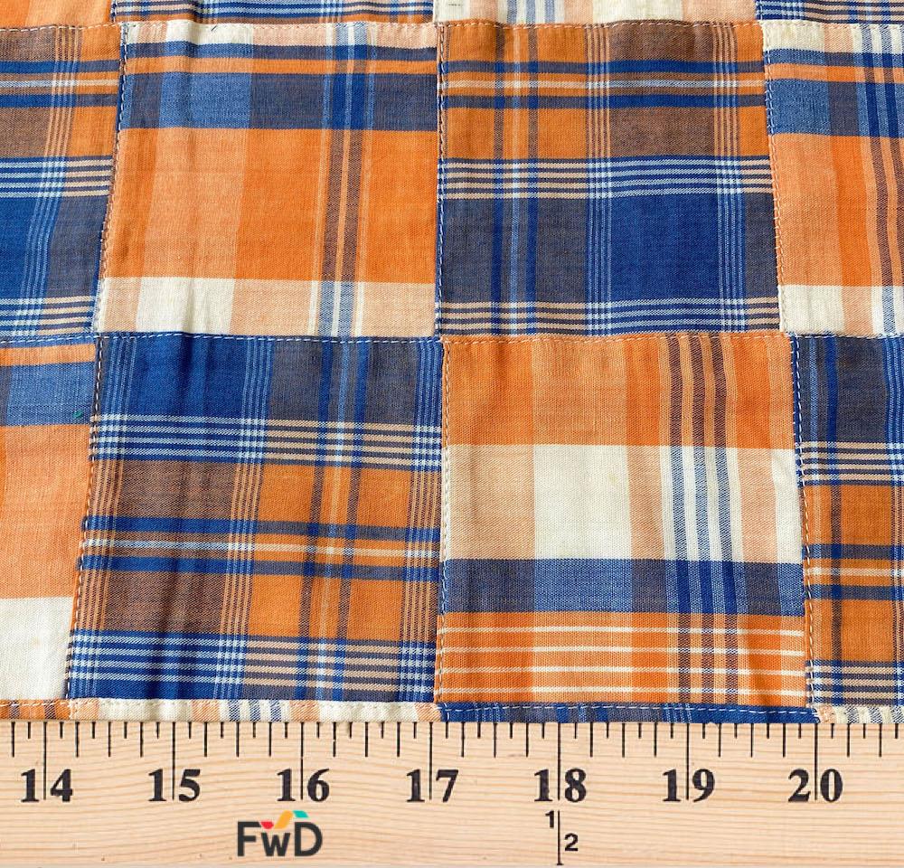 Patchwork Nantucket Madras Plaid Fabric - Ethan - Image 4