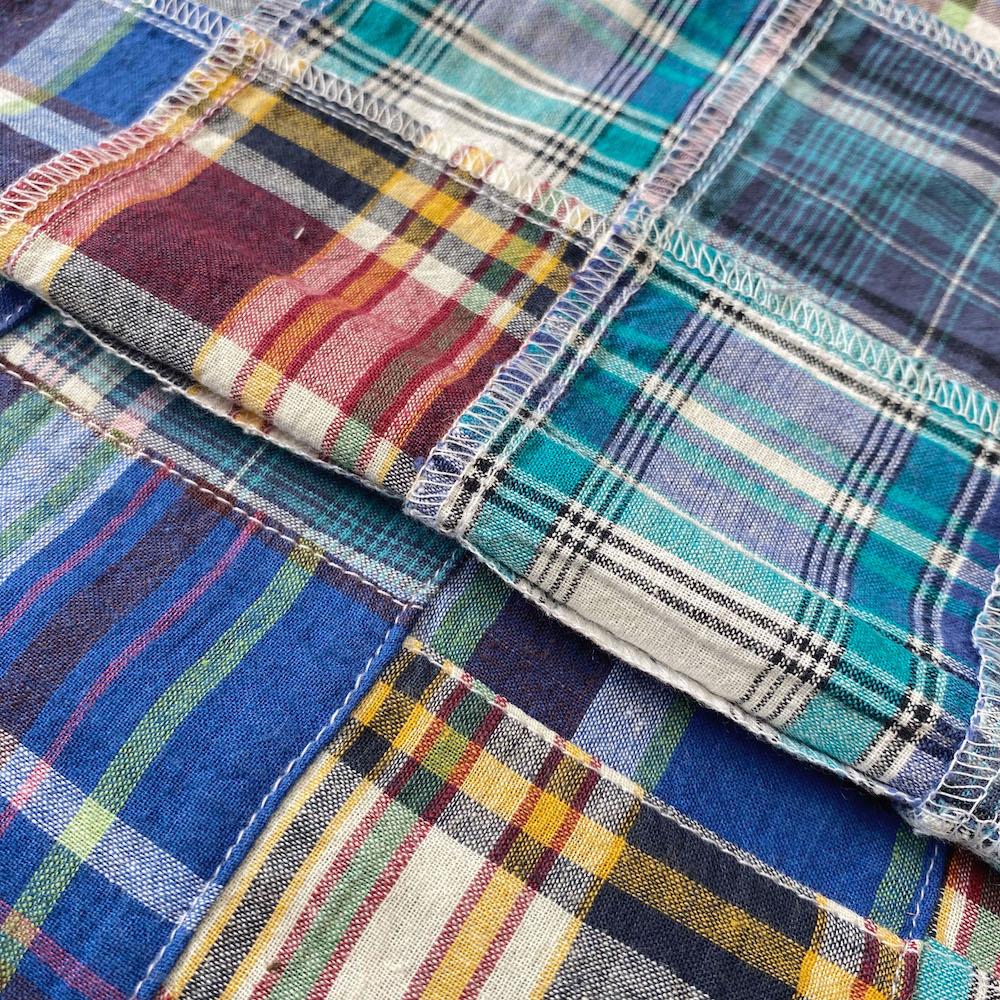 Patchwork Nantucket Madras Plaid Fabric - Vincent - Image 3